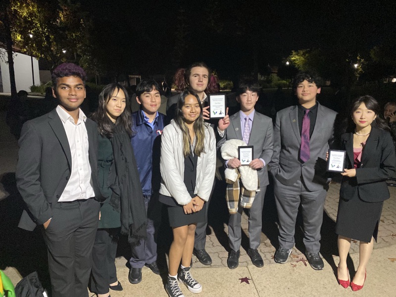 Nova 42 students with tournament awards